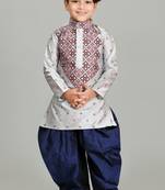 printed  kurta and patiyala set for boys is best for ethnic wear, casual wear, party wear,