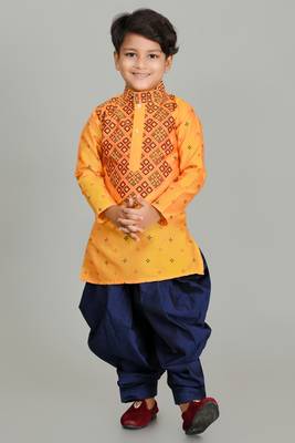 printed  kurta and patiyala set for boys is best for ethnic wear, casual wear, party wear, 1