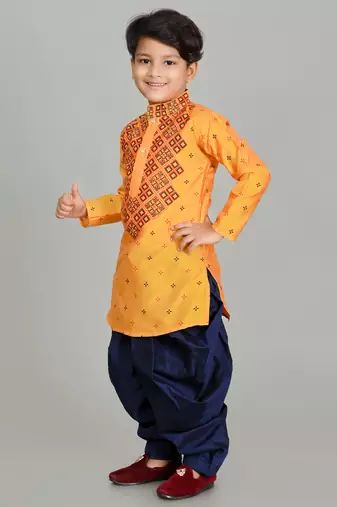 printed  kurta and patiyala set for boys is best for ethnic wear, casual wear, party wear,