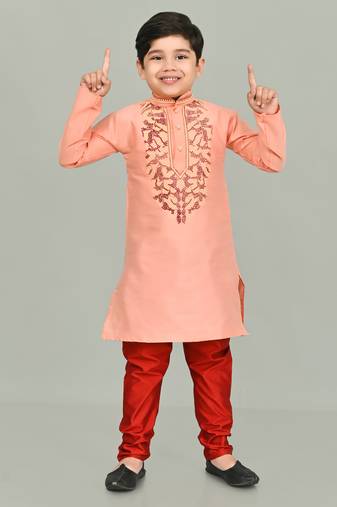 Nfc creation embroidery  kurta and pajama set for boys best for ethnic wear, casual wear, party wear