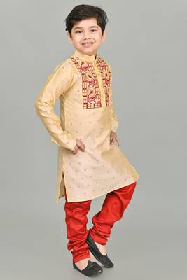 embroidery  kurta and pyjama set for boys best for ethnic wear, casual wear, party wear 4