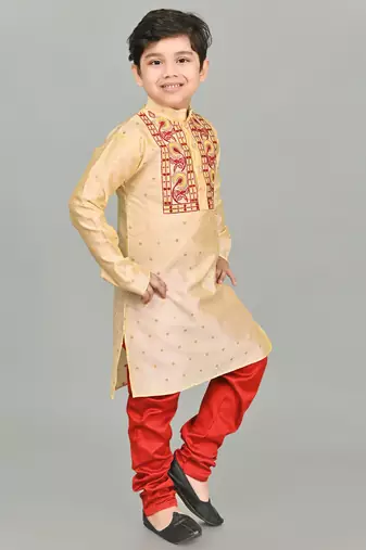 embroidery  kurta and pyjama set for boys best for ethnic wear, casual wear, party wear
