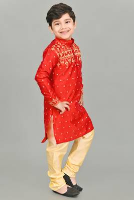 Nfc creation embroidery  kurta and pyjama set for boys best for ethnic wear, casual wear, party wear 3