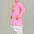 Pink kurta and patiyala set for boys