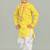 Yellow kurta and patiyala set for boys 
