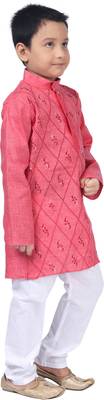 Nfc creation embroidery high quality kurta and pajama set for boys is best for ethnic wear, casual wear, party wear, 3