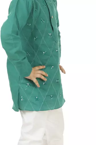 embroidery high quality kurta and pajama set for boys is best for ethnic wear, casual wear, party wear,