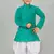 Green embroidery high quality kurta and patiyala set for boys