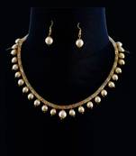 Gold Pearl Necklace Sets