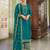 Teal Embroidered Mehndi Trendy Salwar Suit