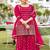 Dark Pink Georgette Embroidery Work Salwar Suit