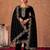 Black Embroidered Viscos Velvet Salwar Suit