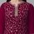 Magenta Colour Wedding Style Designer Embroidery Work Salwaar Kameez