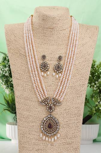 Real Natural Hyderabadi pearls Set