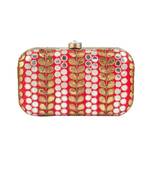 Red gotapatti clutch