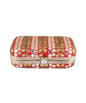 Red gotapatti clutch 3