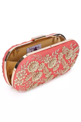 Coral garden clutch