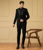 Black the sharp blazer set