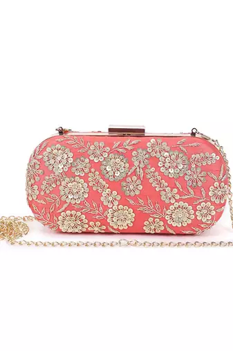 Coral garden clutch