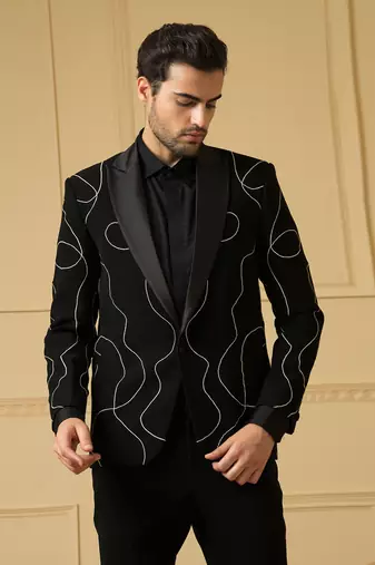 Black versitial tweed blazer