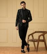 Black versitial tweed blazer set