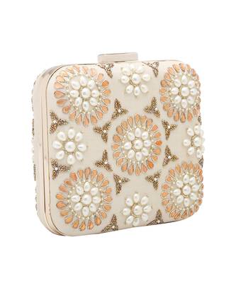 Cream symmetry clutch 2
