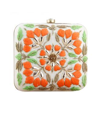 Orange zoraa clutch 1