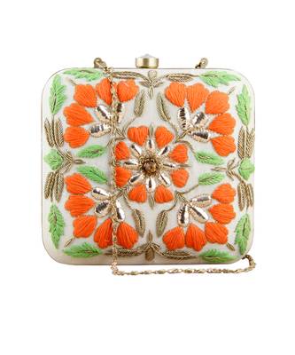 Orange zoraa clutch 2