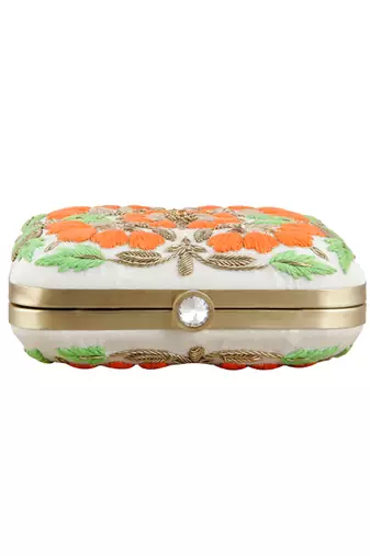 Orange zoraa clutch