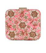 Coral zardosi clutch
