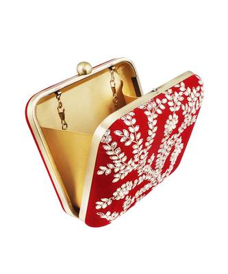 Mehroon clutch bag 3
