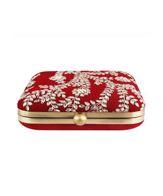 Mehroon clutch bag 5