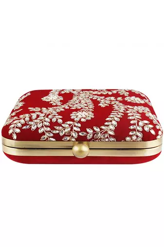 Mehroon clutch bag