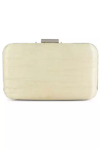 Golden mughal flower box clutch
