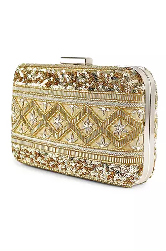 Gold lined clutch