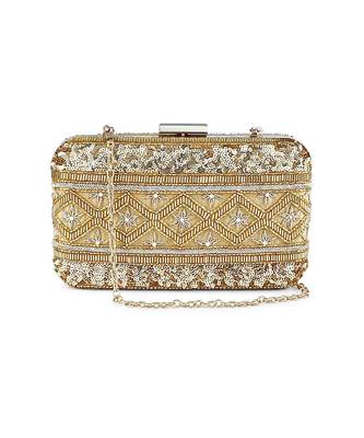Gold lined clutch 5