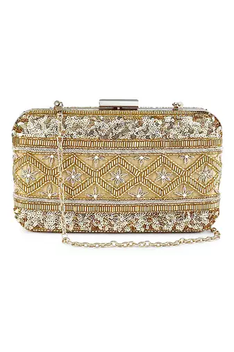 Gold lined clutch