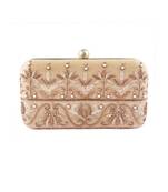 Golden turqi clutch