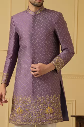 Majestic purple marvel sherwani