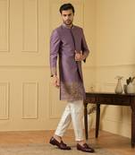 Majestic purple marvel sherwani set