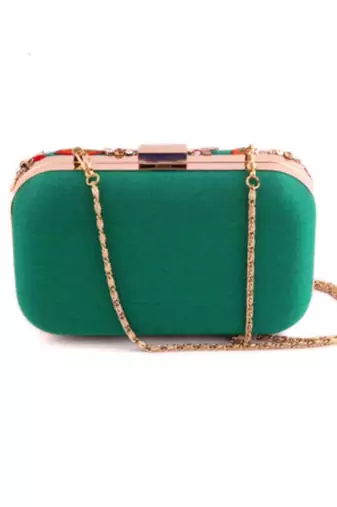 Green gardenia clutch