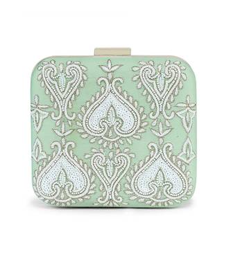 Mint green subtle clutch 1