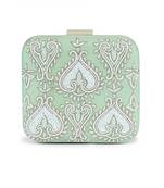 Mint green subtle clutch
