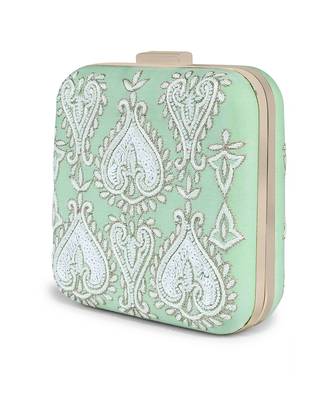Mint green subtle clutch 2