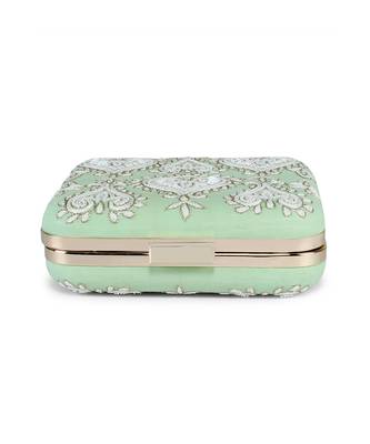 Mint green subtle clutch 3