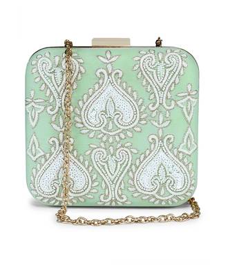 Mint green subtle clutch 4