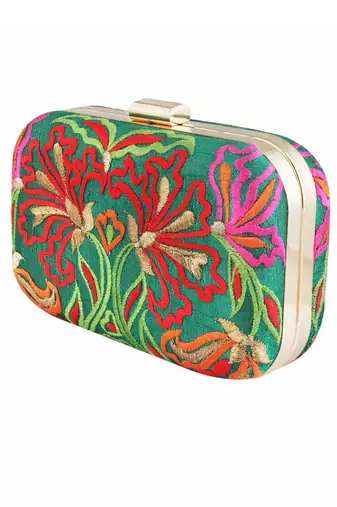 Multicolor quaca clutch bag