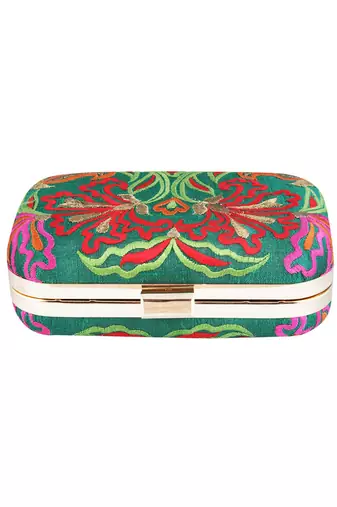 Multicolor quaca clutch bag