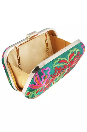 Multicolor quaca clutch bag