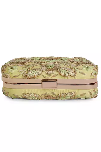 Mint green gota clutch